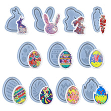 Load image into Gallery viewer, Cartoon Easter Egg Rabbit Hanging Silicone Mold