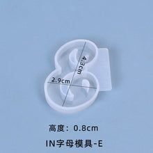 Load image into Gallery viewer, IN Version 26 Letter Pendant Set Silicone Mold