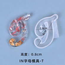 Load image into Gallery viewer, IN Version 26 Letter Pendant Set Silicone Mold