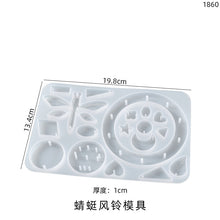 Load image into Gallery viewer, Butterfly Sun Dragonfly Moon Wind Chime Pendant Mold