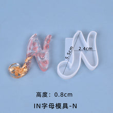 Load image into Gallery viewer, IN Version 26 Letter Pendant Set Silicone Mold