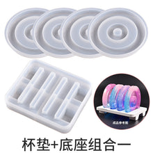Load image into Gallery viewer, Round Coaster Molds with Holder Mold
