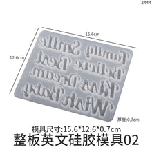 Load image into Gallery viewer, English Letter Silicone Mold