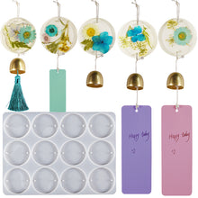 Load image into Gallery viewer, 12 Grid Circular Pendant Silicone Mold