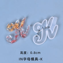 Load image into Gallery viewer, IN Version 26 Letter Pendant Set Silicone Mold