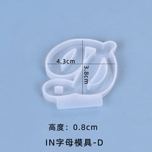 Load image into Gallery viewer, IN Version 26 Letter Pendant Set Silicone Mold