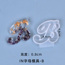 Load image into Gallery viewer, IN Version 26 Letter Pendant Set Silicone Mold