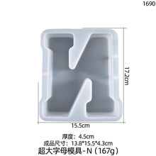 Load image into Gallery viewer, 26 Large Letter Silicone Mold