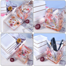 Load image into Gallery viewer, Round Square Hexagonal Pen Holder Coaster Mold