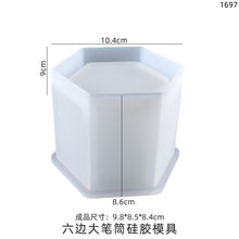 Load image into Gallery viewer, Round Square Hexagonal Pen Holder Coaster Mold