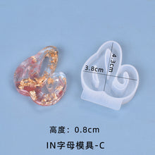 Load image into Gallery viewer, IN Version 26 Letter Pendant Set Silicone Mold