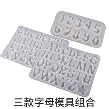 Load image into Gallery viewer, Upper and Lower Case English Alphanumeric Pendant Mold