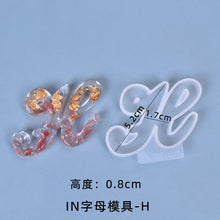 Load image into Gallery viewer, IN Version 26 Letter Pendant Set Silicone Mold