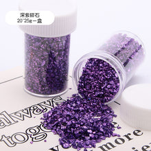 Load image into Gallery viewer, 12 Metal Color Crushed Stone Accessories