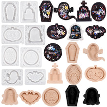 Load image into Gallery viewer, Halloween Flowing Sand Pendant Keychain Mold