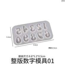 Load image into Gallery viewer, Upper and Lower Case English Alphanumeric Pendant Mold