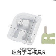 Load image into Gallery viewer, Capital English Letter Candle Holder Silicone Mold