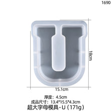 Load image into Gallery viewer, 26 Large Letter Silicone Mold