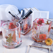 Load image into Gallery viewer, Round Square Hexagonal Pen Holder Coaster Mold