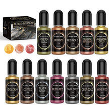 Load image into Gallery viewer, 12 Colors Alcohol Ink Pigment