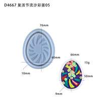 Load image into Gallery viewer, Cartoon Easter Egg Rabbit Hanging Silicone Mold