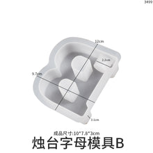 Load image into Gallery viewer, Capital English Letter Candle Holder Silicone Mold