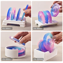 Load image into Gallery viewer, Round Coaster Molds with Holder Mold