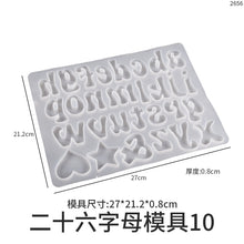 Load image into Gallery viewer, English Letters Earrings Pendant Mold