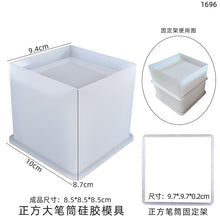 Load image into Gallery viewer, Round Square Hexagonal Pen Holder Coaster Mold