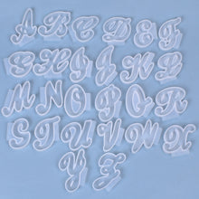 Load image into Gallery viewer, IN Version 26 Letter Pendant Set Silicone Mold