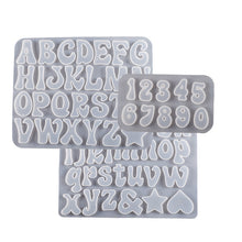 Load image into Gallery viewer, Upper and Lower Case English Alphanumeric Pendant Mold