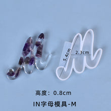 Load image into Gallery viewer, IN Version 26 Letter Pendant Set Silicone Mold