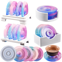 Load image into Gallery viewer, Round Coaster Molds with Holder Mold