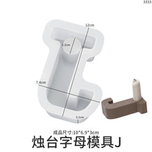 Load image into Gallery viewer, Capital English Letter Candle Holder Silicone Mold