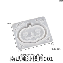 Load image into Gallery viewer, Halloween Flowing Sand Pendant Keychain Mold