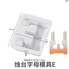 Load image into Gallery viewer, Capital English Letter Candle Holder Silicone Mold
