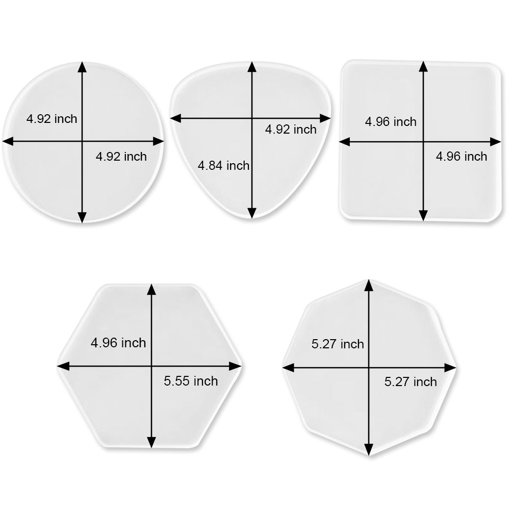 Silicone Mold Set, Geometric Shape