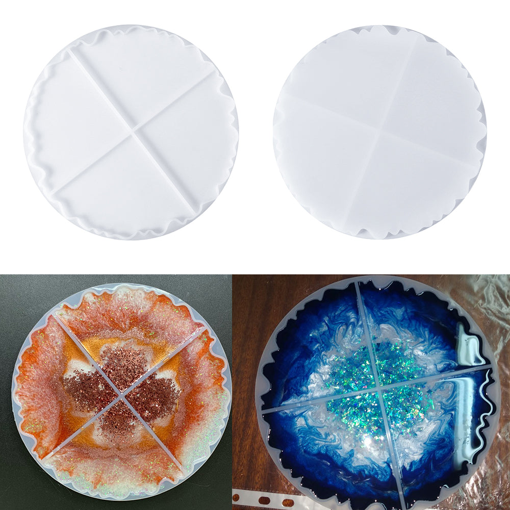 Irregular Round Coaster Mold-silicone Coaster Mold-coaster Resin