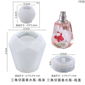 Small Cut Face Perfume Spray Bottle Silicone Mold