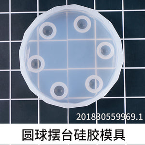 Tray Mold with Six Ball Foot Eests