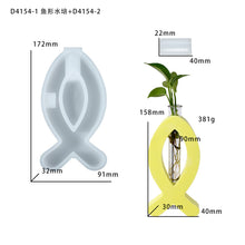 Load image into Gallery viewer, Geometric Fish shaped Hydroponic Silicone Mold
