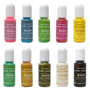 10 Colors Oil-based Pearl Pigment