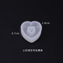 Load image into Gallery viewer, Heart shaped Box Hollow Pendant Bookmark Mold
