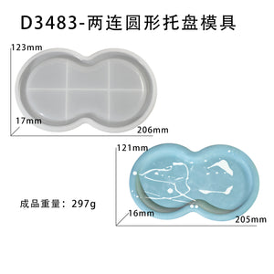 Tray with Multiple Circular Edge Mold