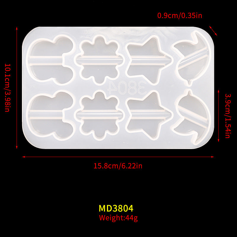 Hua Cambodia DIY Crystal Dropping Glue Cup Straw Silicone Mold Buckle Accessories