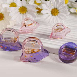 Telephone Spaceship Flowing Sand Pendant Keychain Mold