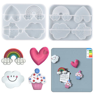 Cloud Rainbow Refrigerator Sticker Mold