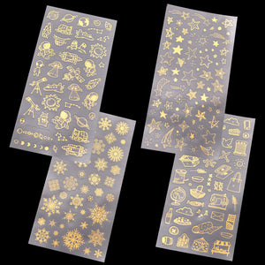 Gold Stamping Sticker Accessories