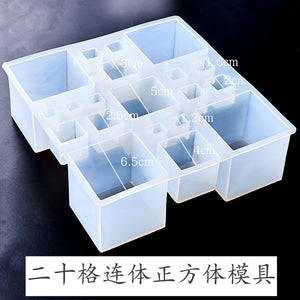 Twenty Grid Connected Cube Mold