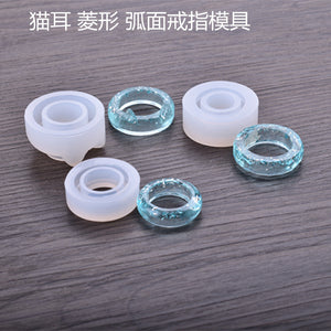 Cat Ear Diamond Curved Ring Mold